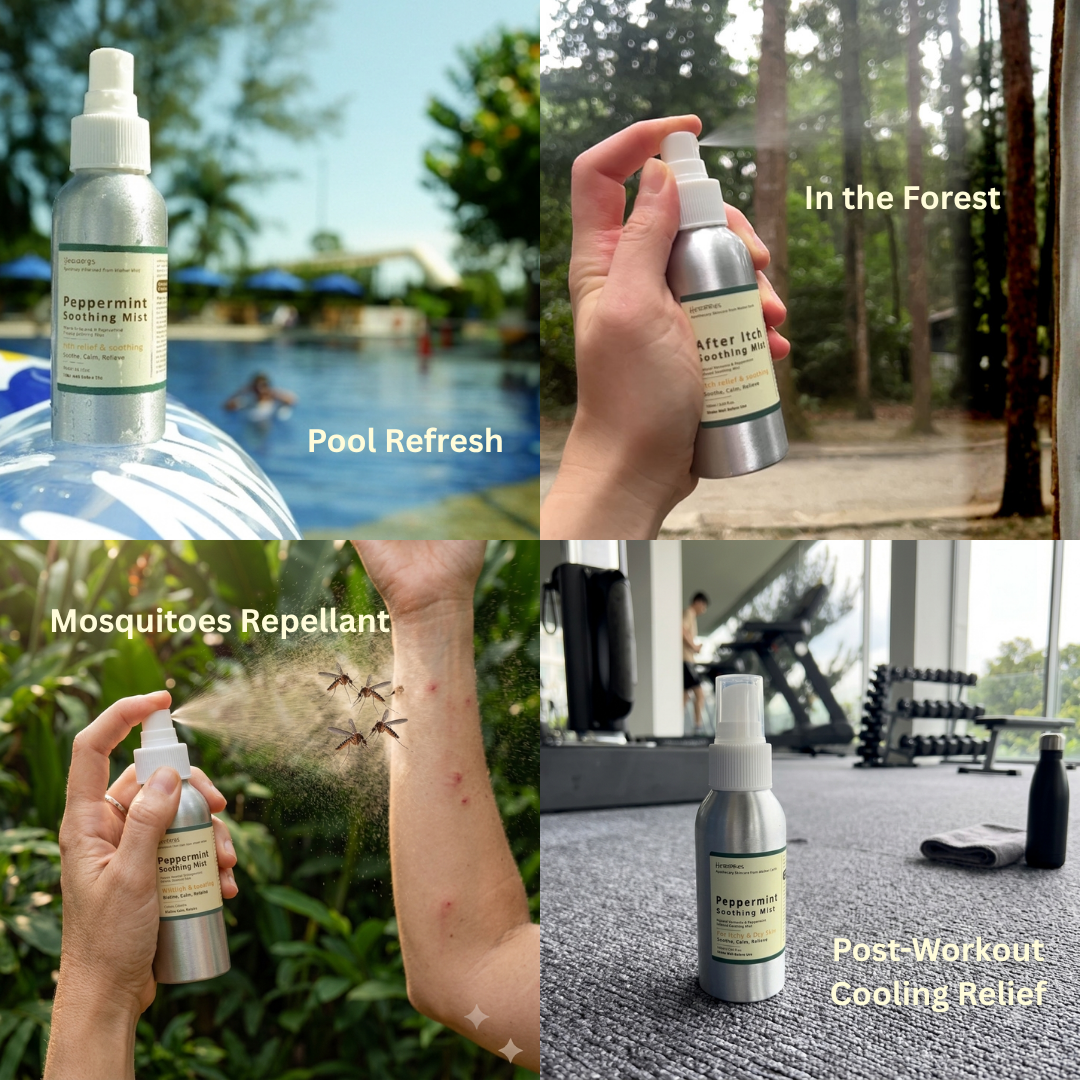 Peppermint Soothing Mist + Mugwort Balm Bundle